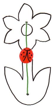 Blume mit Krabbeltier